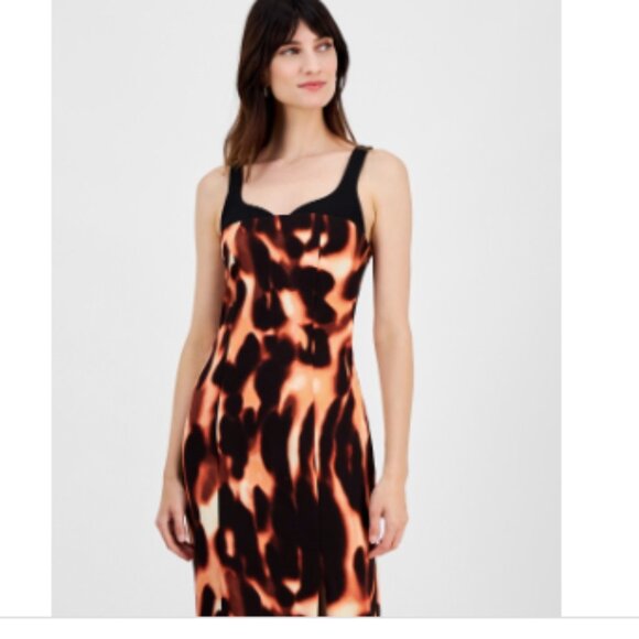 RACHEL Rachel Roy Womens Alessia MIDI Dress M Black - Picture 3 of 4